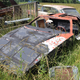 The remnants of a fiberglass kit car called the FiberFab Aztec 7. it took some research to figure this one out.